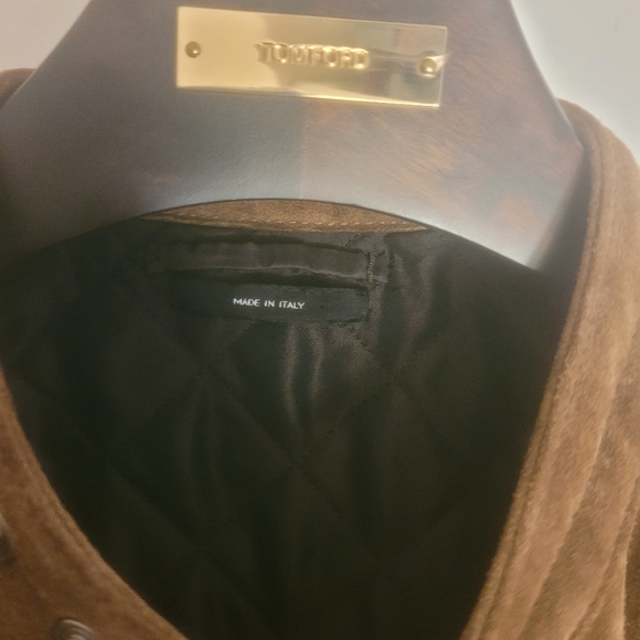 Tom Ford Café Quilted Suede Biker Jacket - Picture 5 of 11